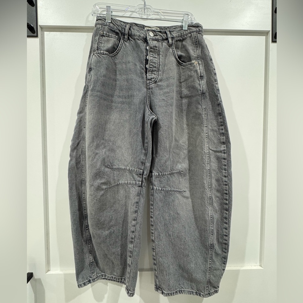 Free People Barrel Jeans